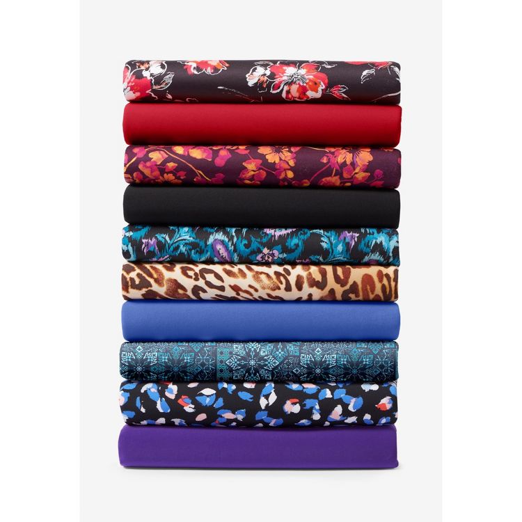 Roaman's Plus Size Short Sleeve Sleeve Swing Dress, 5 of 7