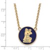 Black Bow Jewelry 14k Yellow Gold Plated Sterling Silver Alpha Xi Delta Greek Life Necklace 18 Inch - 3 of 4