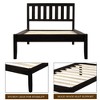 NicBex Twin Size Wood Platform Bed Frame with Headboard,12" Under Bed Storage,Solid Wood Slats Support,No Box Spring Needed,Easy Assembly - 4 of 4