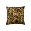HomeRoots Set of Two 18" Brown and Black Leopard Cowhide Throw Pillows - 4 of 4