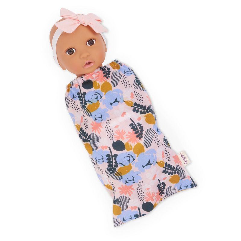 LullaBaby Twin Dolls Set With Floral And Star Sleep Sacks, 4 of 7