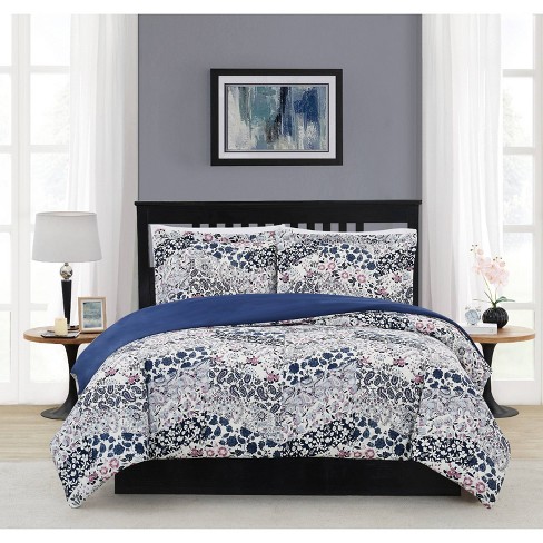 Blue and store white comforter target