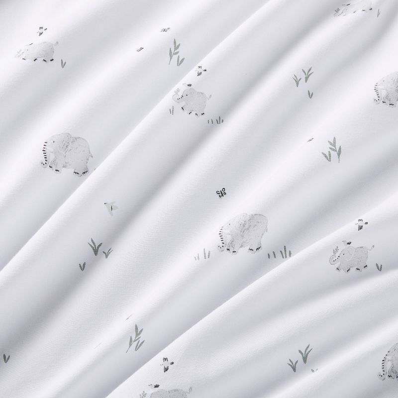 Cotton Fitted Crib Sheet - Elephants - Cloud Island&#8482;, 4 of 8