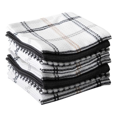 T-fal Coordinating Flat Waffle Weave Dish Cloth  Eight Pack