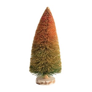 Storied Home Sisal Bottle Brush Tree with Wood Base, Multi Color Ombre - 1 of 2