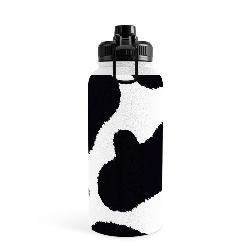 MariaMariaCreative Mooooo Black and White Water Bottle - Society6, 3 of 5
