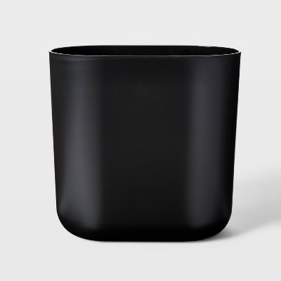 Slim Oval Bathroom Wastebasket Black - Threshold™ : Target
