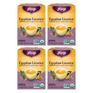 Yogi Tea - Egyptian Licorice Tea -  64 ct, 4 Pack - 1 of 4
