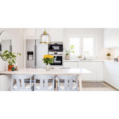 Heritage Brass Glass LED Indoor/Outdoor Pendant Light