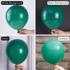 PartyWoo Balloons Dark Green Hunter Emerald Forest 18 12 10 5 Inch 142 pcs - 3 of 4
