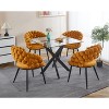 Vynxaria Square Glass Coffee Table with Adjustable Length for Modern Living - 3 of 4
