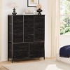 COZONY 15-Drawer Fabric Tall Dresser with Wood Top & Sturdy Metal Frame, Wood Grain Print — Storage Chest for Bedroom, Living Room & Hallway - 4 of 4