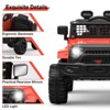 12V Kids Ride-On Truck w/Remote - 3 Speeds (Max 2.5MPH), Dual Motors, LED Lights, Music (Ages 3-8, 61lbs) - 2 of 4