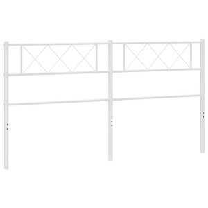 vidaXL Metal Headboard, White, 70.9" - 1 of 4