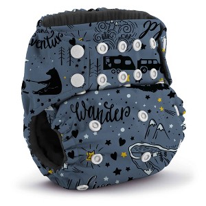 Kanga Care Rumparooz G3 OBV (Organic viscose from Bamboo Velour) One Size Pocket Cloth Diaper - 1 of 4