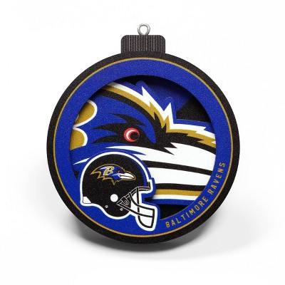 NFL Baltimore Ravens 3D Logo Series Ornament