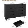 Drawer Dresser with Adjustable Legs - Waterproof MDF Top, Rustic Modern Design, Anti-Tip Safety & Easy Assembly - 2 of 4