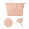 Unique Bargains Seersucker Stripes Makeup Bag 1 Pc - 4 of 4