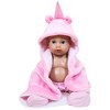 Lissi: 12" Baby Doll Gia W/ Unicorn Hood in Pink, Kids Ages 2+ - 2 of 4