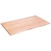 vidaXL Wall Shelf Light Brown 39.4 in.x23.6 in.x0.8 in. Treated Solid Wood Oak - 2 of 4