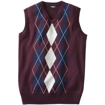Argyle Sweater Vest - Mens OR/NY