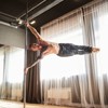 VEVOR Professional Dancing Pole, Spinning Static Dancing Pole Kit, 45mm Heavy-Duty Stainless Steel Pole, Height Adjustable Fitness Pole, Silver - 2 of 4