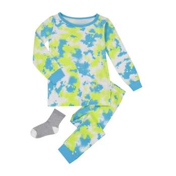 Sleep On It Infant & Toddler Boys 2-Piece Super Soft Jersey Snug-Fit Pajama Set with Matching Socks