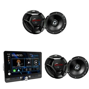 Jensen 8" Touch Screen Receiver Apple CarPlay/Android Auto +2 JVC Speakers - 1 of 3