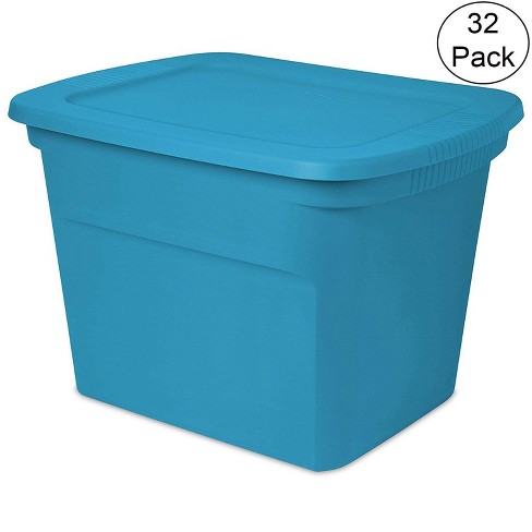 Sterilite Small Clip Box Clear Stacking Storage Tote Container