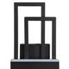 LamQee Black LED Wall Sconce Outdoor Large Modern Exterior Light Fixture Outside Lighting Sleek Dual Rectangle Indoor Light - 4 of 4