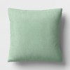 Square Houndstooth Woven Jacquard Chenille Pillow Green/White - Room Essentials™ - 3 of 4