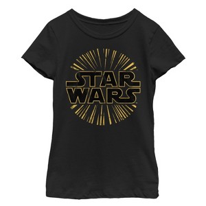 Girl's Star Wars Logo Burst T-Shirt - 1 of 3