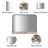 Metal & Glass Mirror with Mango Wood Shelf - Modern Rectangular Wall Mirror for Bathroom, Bedroom, Living Room, or Office - 3 of 4
