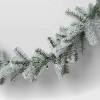9' Christmas Flocked Canadian Garland with LED Lights - Wondershop™ - 4 of 4