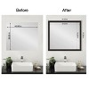 Amanti Art Mirror Makeover Bathroom Mirror Frame Border Kit - Fully Assembled Peel and Stick Frame - Mirror NOT Included - Furniture Espresso Trim - 4 of 4