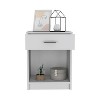 NicBex Modern Minimalist Nightstand with Drawer and Open Storage Shelf Bedside Table End Table for Bedroom, Living Room - 3 of 4