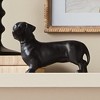 Plum & Post Loki Dog Sculpture - Black Cast Aluminum Decorative Art - 4 of 4