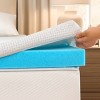 SUBRTEX 3 Inch Gel Memory Foam Mattress Topper with Removable Fitted Cover, Cooling Soft & Breathable, White - 4 of 4