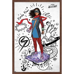 Trends International Marvel Ms. Marvel - Doodles Framed Wall Poster Prints - 1 of 4