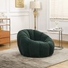 Teddy Fabric Bean Bag Chair with Backrest and Armrests, Foam-Filled Lounge Sofa for Adults and Kids, Cozy Floor Seating-Baofuwish - 2 of 4