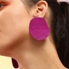 Women's The Martian Drop Earrings - Fushcia Pink - 4 of 4