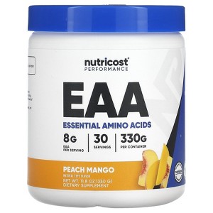 Nutricost Performance, EAA Powder, Peach Mango, 11.8 oz (330 g) - 1 of 2