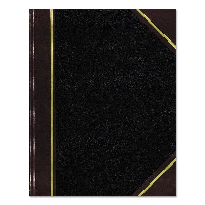 National Texthide Record Book Black/Burgundy 300 Green Pages 10 3/8 x 8 3/8 56231