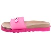 bebe Women's Casual Pool Slide Sandals with Translucent Upper and Logo Patch - 3 of 4