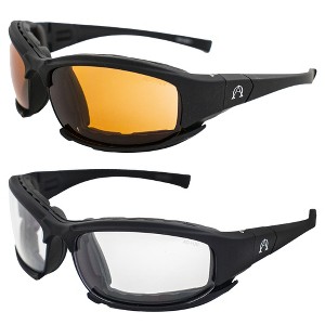 2 Pairs of Alpha Omega AO3 Safety Motorcycle Sunglasses - 1 of 4