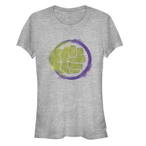 Juniors Womens Marvel Avengers: Endgame Smudged Hulk T-Shirt - 1 of 3