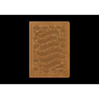ESV Illuminated(tm) Bible, Art Journaling Edition (Trutone, Nubuck Caramel, 1 Chronicles 16:34 Design) - (Leather Bound)
