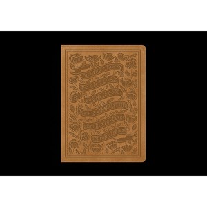 ESV Illuminated(tm) Bible, Art Journaling Edition (Trutone, Nubuck Caramel, 1 Chronicles 16:34 Design) - (Leather Bound) - 1 of 1