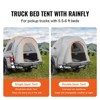 VEVOR Truck Bed Tent, 5.5'-6' Pickup Truck Tent with Rain Layer and Carry Bag, Waterproof PU2000mm Double Layer Truck Tent for Camping, Gray - 3 of 4