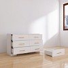 Accent Cabinet Modern with 6 Drawers and Gold Handles for Bedroom 47.24in Wide-3irtyhousy - 2 of 4